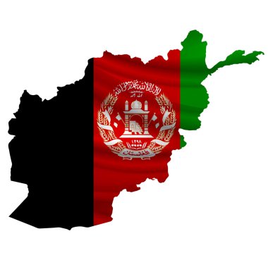 afganistan Bayrak haritası simgesi